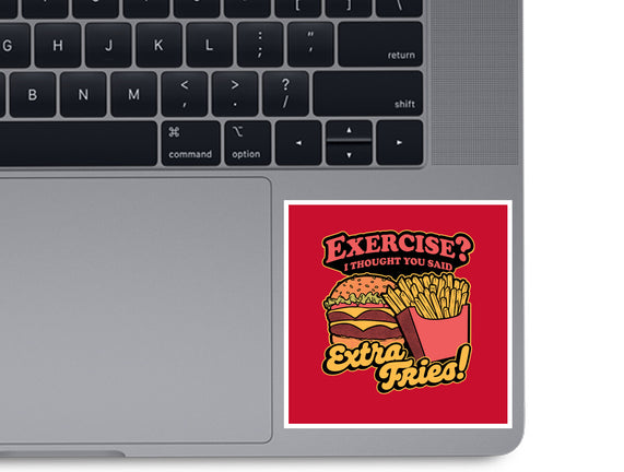 Burger Fries Exercise