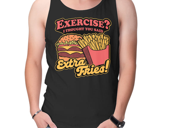 Burger Fries Exercise