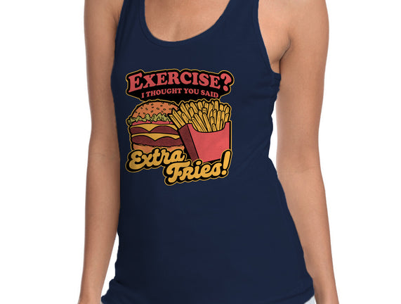 Burger Fries Exercise