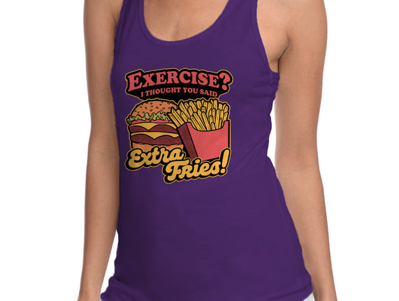 Burger Fries Exercise