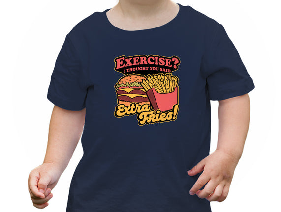 Burger Fries Exercise