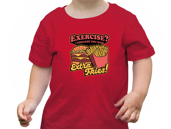 Burger Fries Exercise