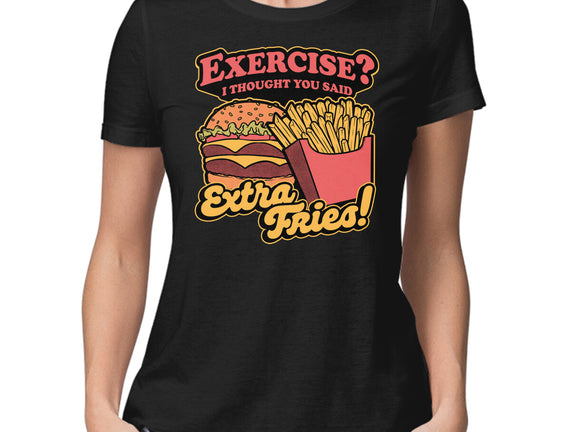 Burger Fries Exercise