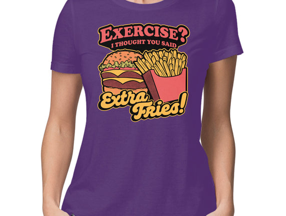 Burger Fries Exercise