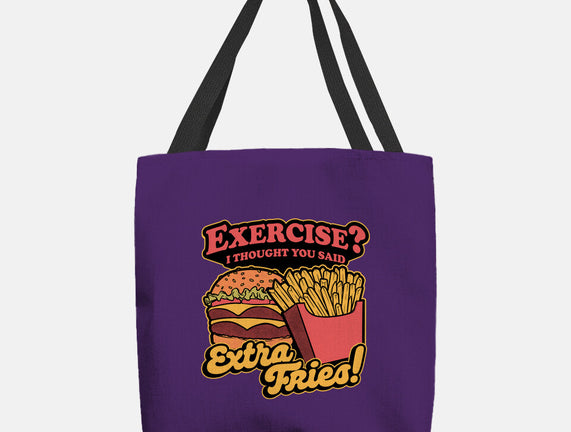 Burger Fries Exercise
