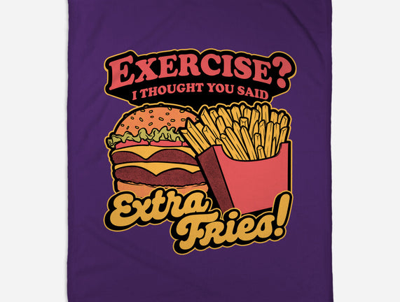 Burger Fries Exercise