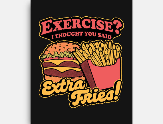 Burger Fries Exercise
