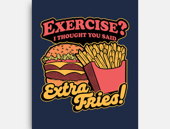 Burger Fries Exercise