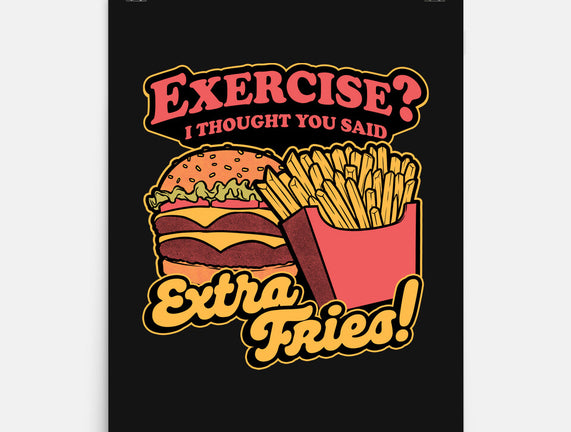 Burger Fries Exercise