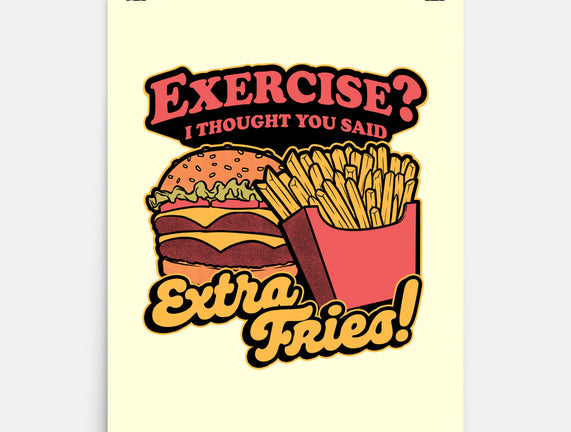 Burger Fries Exercise