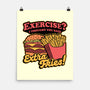 Burger Fries Exercise-None-Matte-Poster-Studio Mootant