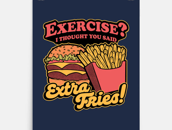 Burger Fries Exercise
