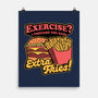 Burger Fries Exercise-None-Matte-Poster-Studio Mootant