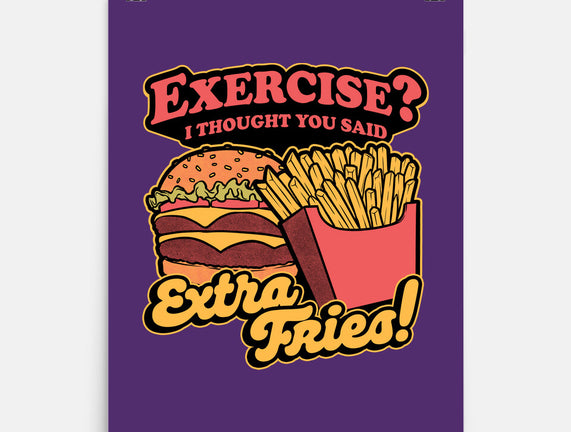 Burger Fries Exercise