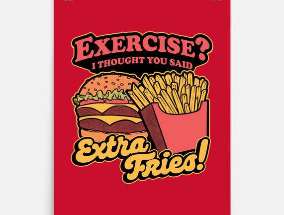 Burger Fries Exercise