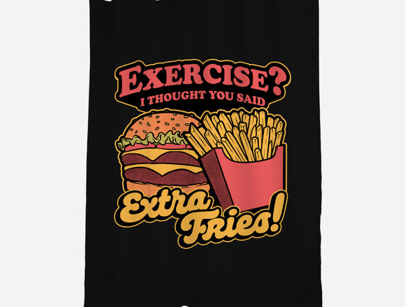 Burger Fries Exercise