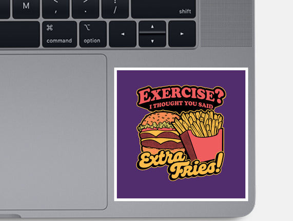 Burger Fries Exercise