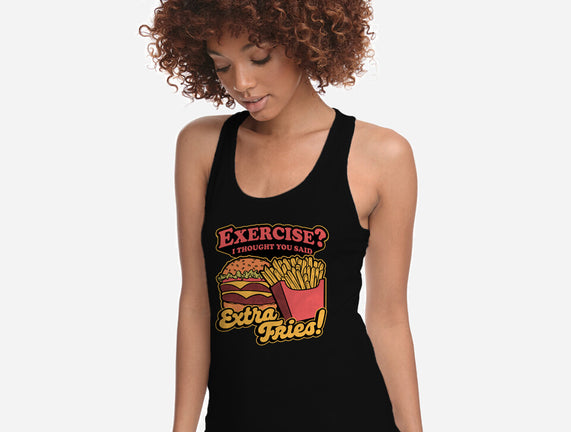 Burger Fries Exercise