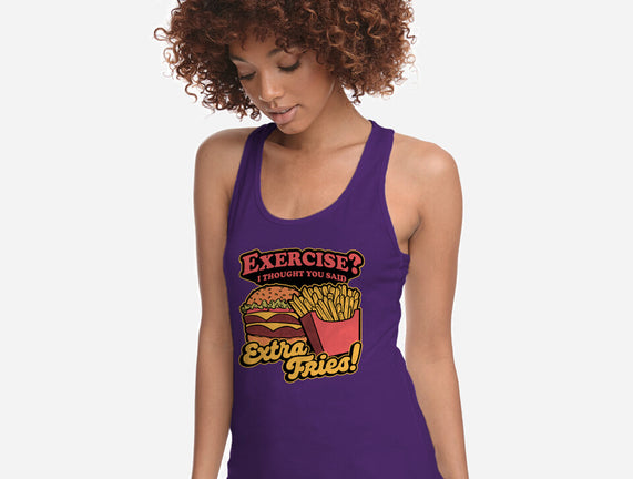Burger Fries Exercise
