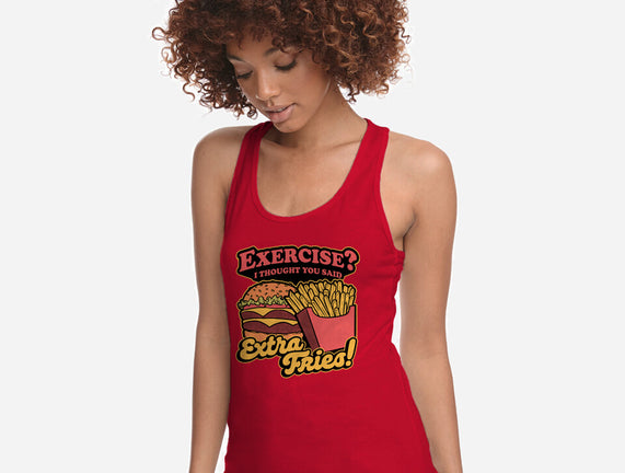 Burger Fries Exercise