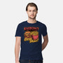 Burger Fries Exercise-Mens-Premium-Tee-Studio Mootant