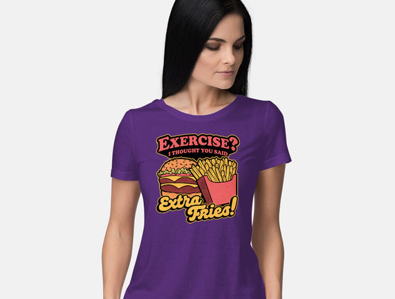 Burger Fries Exercise