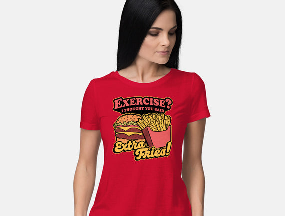 Burger Fries Exercise