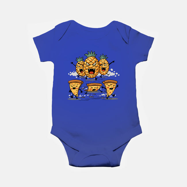 Pizza Vs Pineapple-Baby-Basic-Onesie-erion_designs