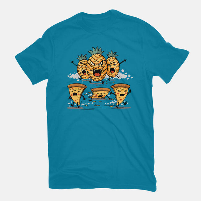 Pizza Vs Pineapple-Womens-Fitted-Tee-erion_designs