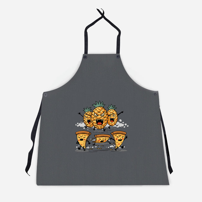 Pizza Vs Pineapple-Unisex-Kitchen-Apron-erion_designs