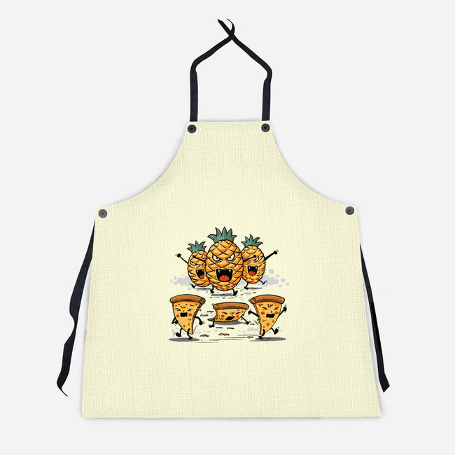 Pizza Vs Pineapple-Unisex-Kitchen-Apron-erion_designs