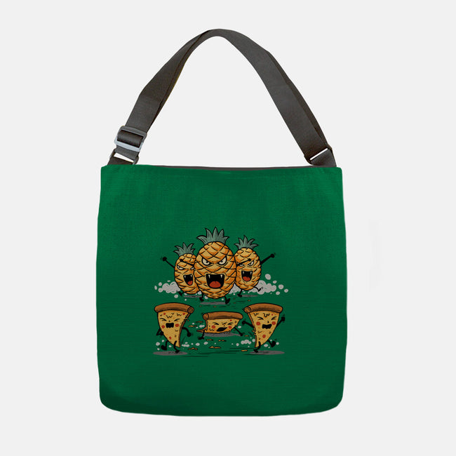 Pizza Vs Pineapple-None-Adjustable Tote-Bag-erion_designs