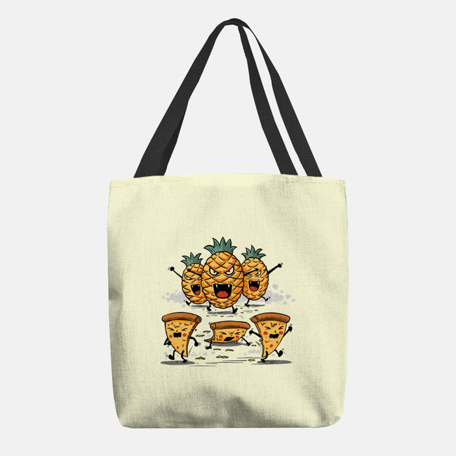 Pizza Vs Pineapple-None-Basic Tote-Bag-erion_designs