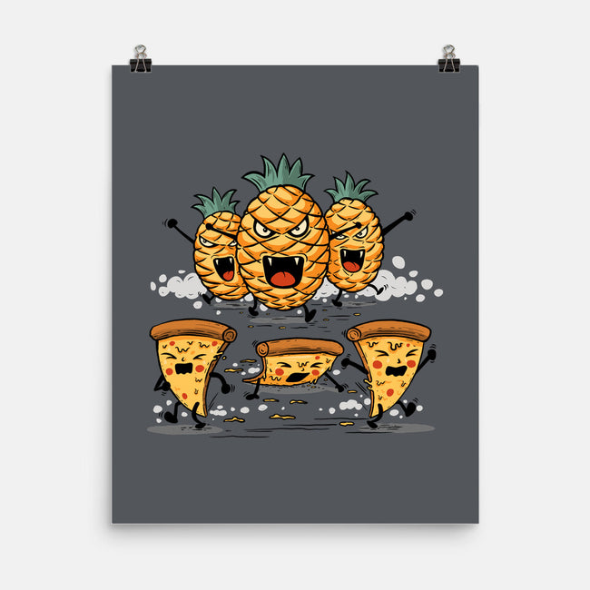 Pizza Vs Pineapple-None-Matte-Poster-erion_designs
