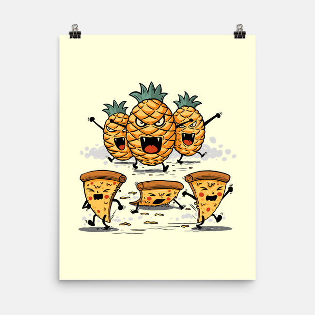 Pizza Vs Pineapple-None-Matte-Poster-erion_designs