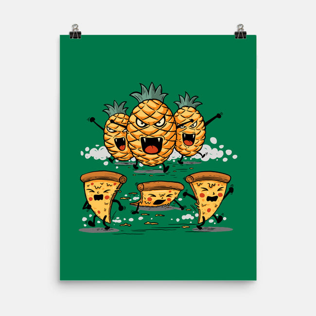 Pizza Vs Pineapple-None-Matte-Poster-erion_designs