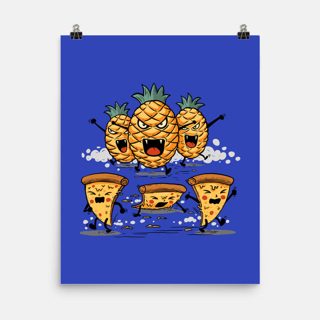 Pizza Vs Pineapple-None-Matte-Poster-erion_designs