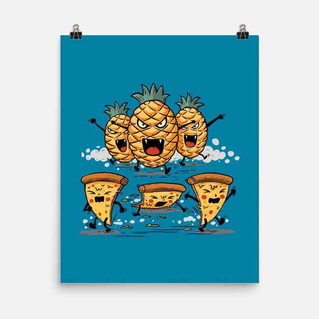 Pizza Vs Pineapple-None-Matte-Poster-erion_designs