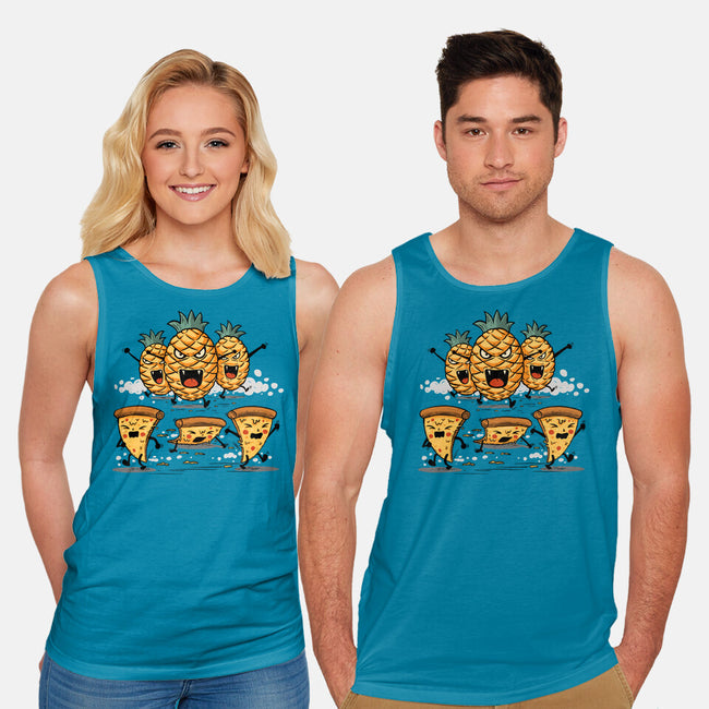 Pizza Vs Pineapple-Unisex-Basic-Tank-erion_designs