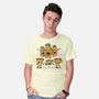 Pizza Vs Pineapple-Mens-Basic-Tee-erion_designs