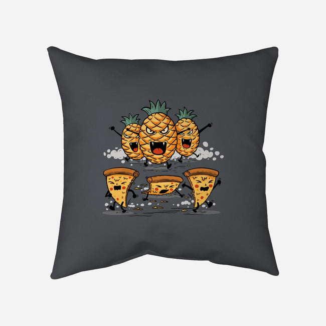 Pizza Vs Pineapple-None-Removable Cover w Insert-Throw Pillow-erion_designs
