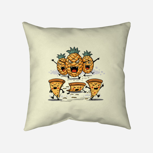 Pizza Vs Pineapple-None-Removable Cover w Insert-Throw Pillow-erion_designs