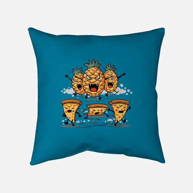 Pizza Vs Pineapple-None-Removable Cover w Insert-Throw Pillow-erion_designs