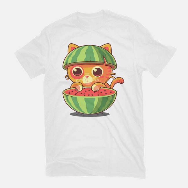 Watermeowlon Kitty-Mens-Basic-Tee-erion_designs