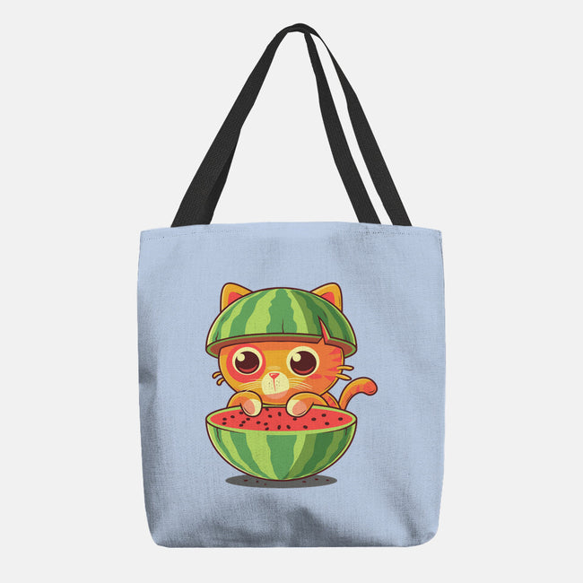 Watermeowlon Kitty-None-Basic Tote-Bag-erion_designs