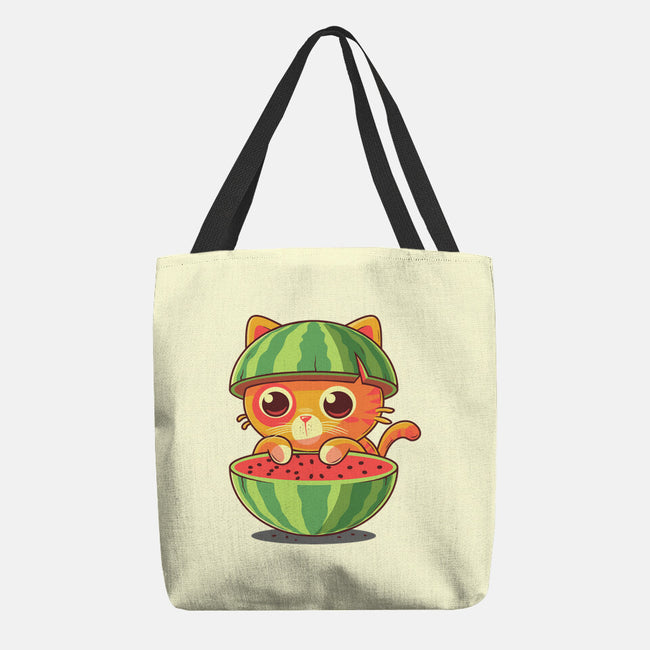 Watermeowlon Kitty-None-Basic Tote-Bag-erion_designs