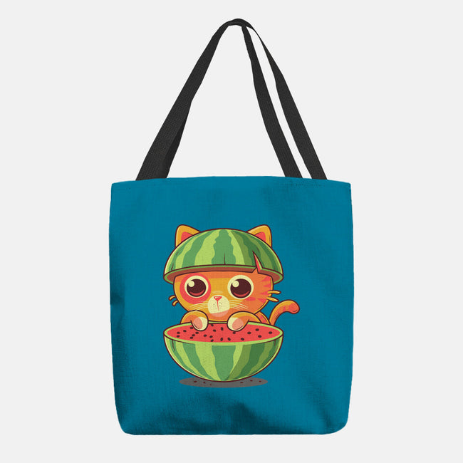 Watermeowlon Kitty-None-Basic Tote-Bag-erion_designs