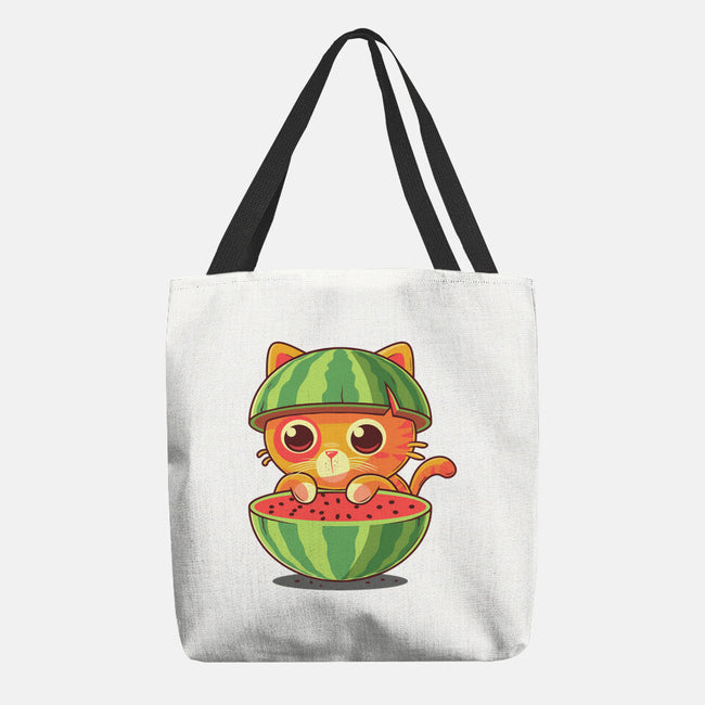 Watermeowlon Kitty-None-Basic Tote-Bag-erion_designs