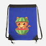 Watermeowlon Kitty-None-Drawstring-Bag-erion_designs