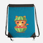 Watermeowlon Kitty-None-Drawstring-Bag-erion_designs